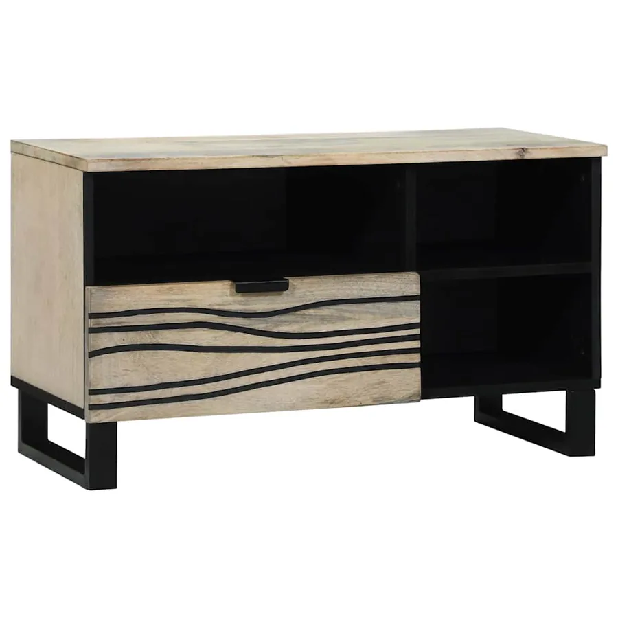 Unites TV avec tiroir Blanc 80 x 33 x 46 cm Bois d'ingénierie