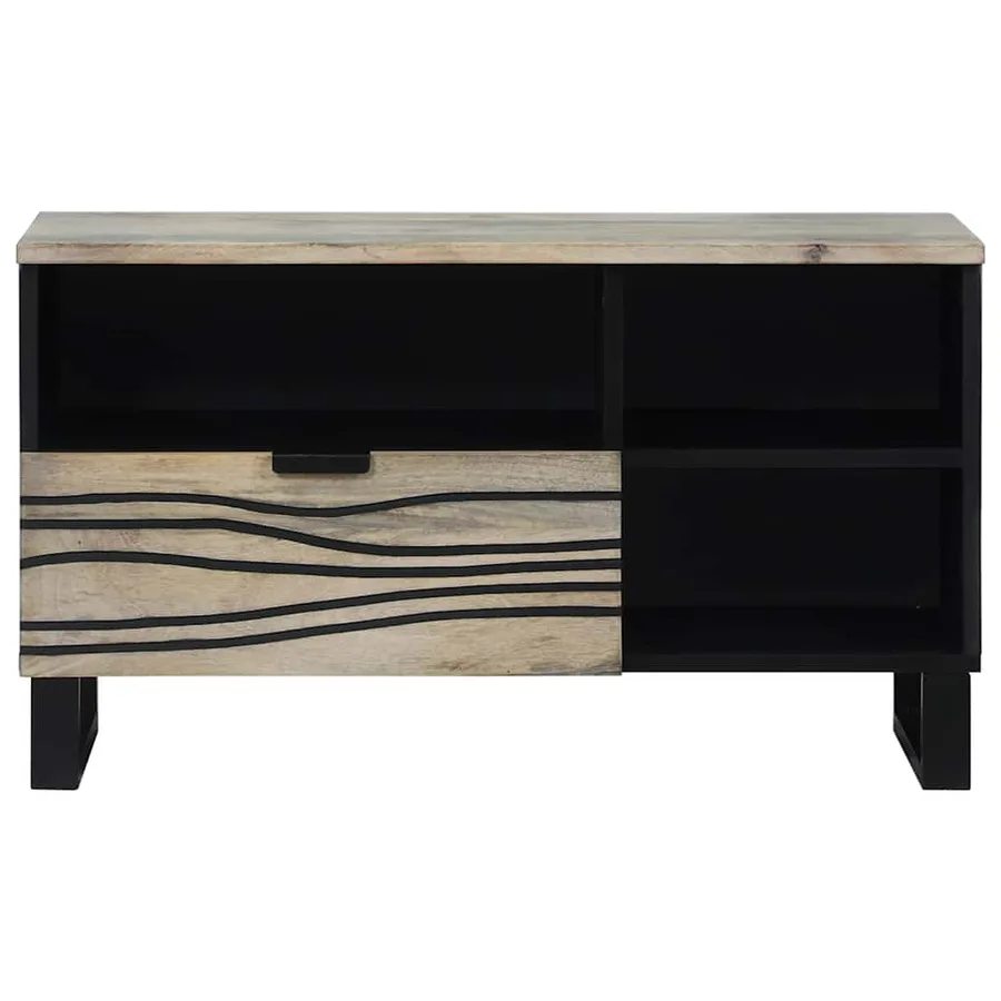 Unites TV avec tiroir Blanc 80 x 33 x 46 cm Bois d'ingénierie - 3