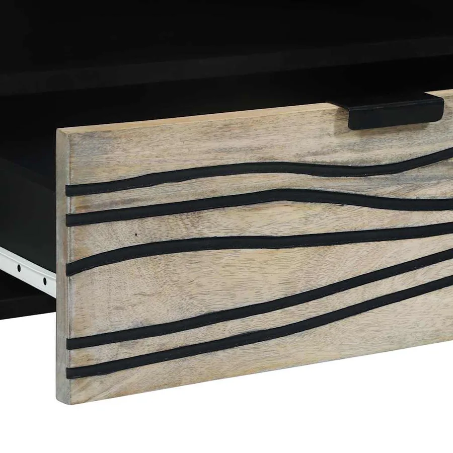 Unites TV avec tiroir Blanc 80 x 33 x 46 cm Bois d'ingénierie - 7