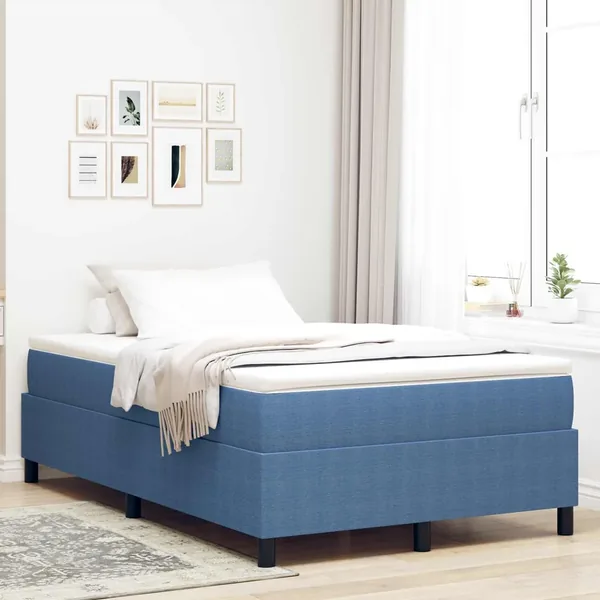 Cadre de lit plateforme Bleu 120 x 200 cm