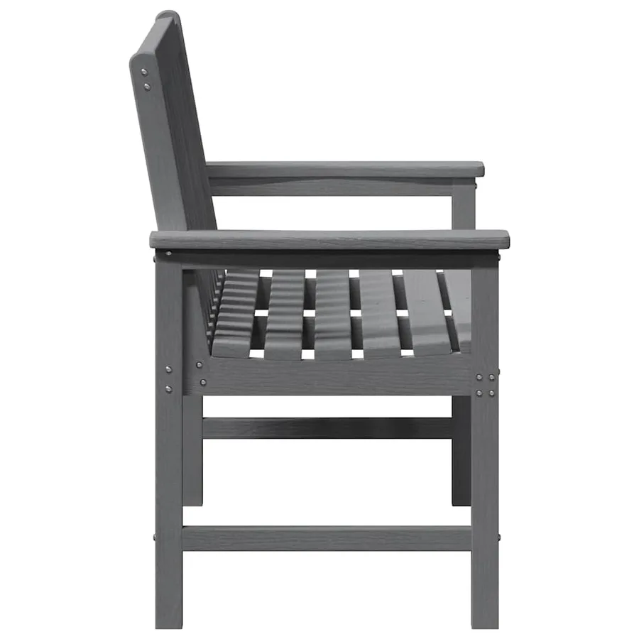 Banc de jardin Gris clair 120 x 59 x 88 cm HDPE - 6
