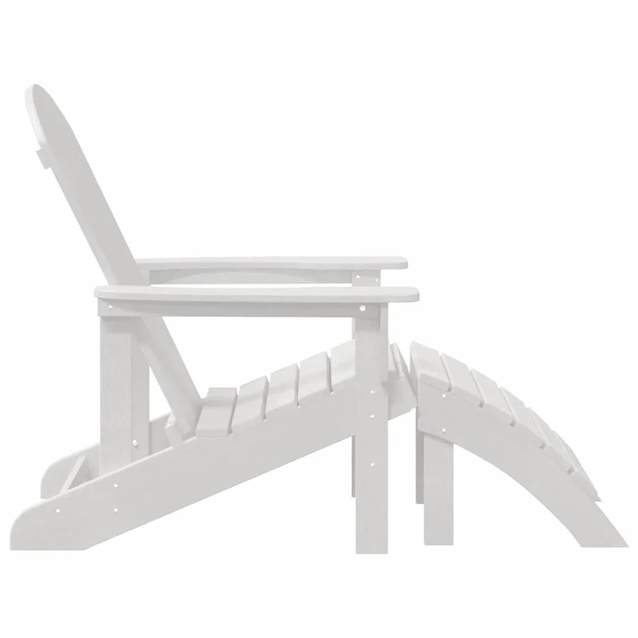 Chaise de jardin 2 pcs Blanc 83 x 74 x 92 cm Polyéthylène - 6