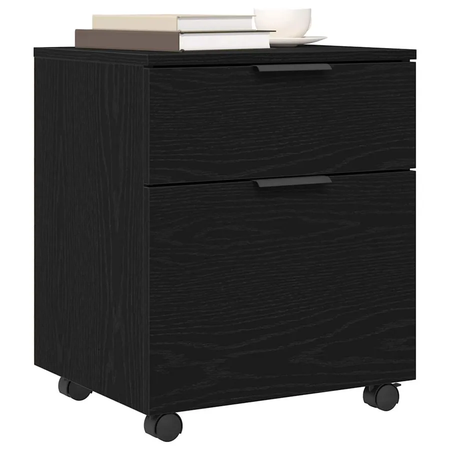 Cabinet de Dossier Chêne noir 45 x 38 x 54 cm Bois d'ingénierie - 3