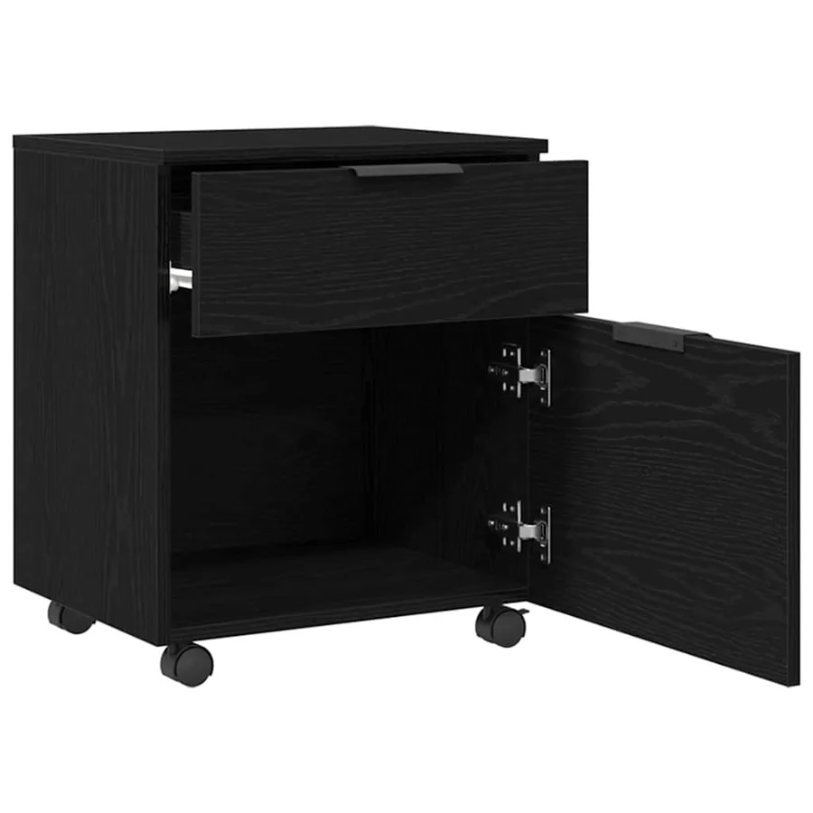 Cabinet de Dossier Chêne noir 45 x 38 x 54 cm Bois d'ingénierie - 5