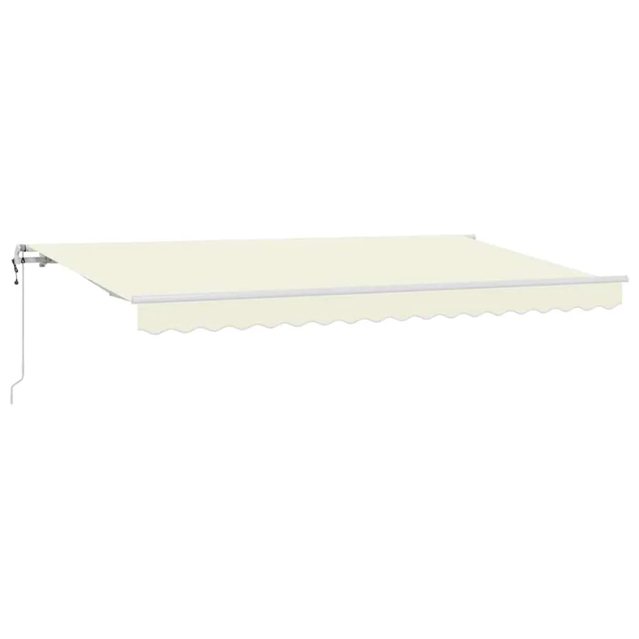 Auvent Rétractable Crème 400 x 200 cm tissu - 2
