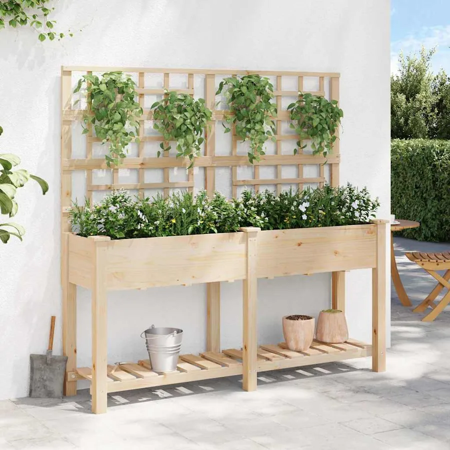 Cache-pot de jardin Beige 161 x 46 x 152,5 cm - 4