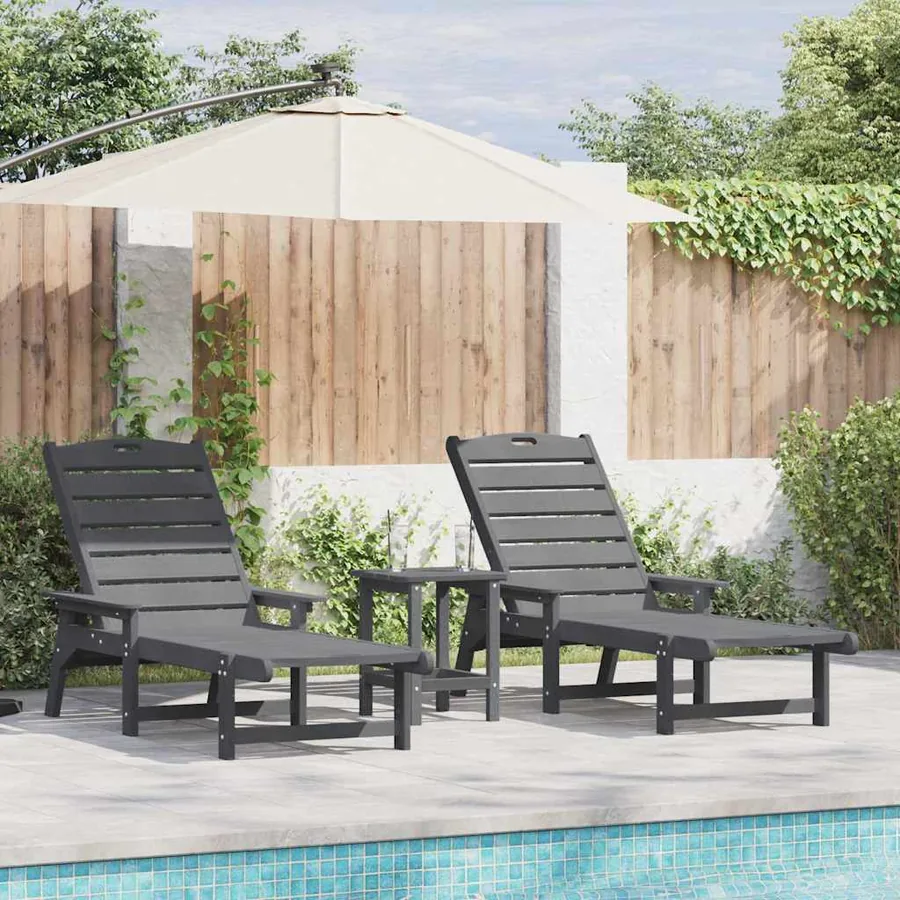 Transat 3 pcs Blanc Polyéthylène - 25