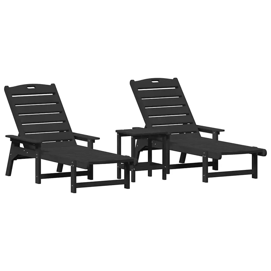 Transat 3 pcs Blanc Polyéthylène - 38