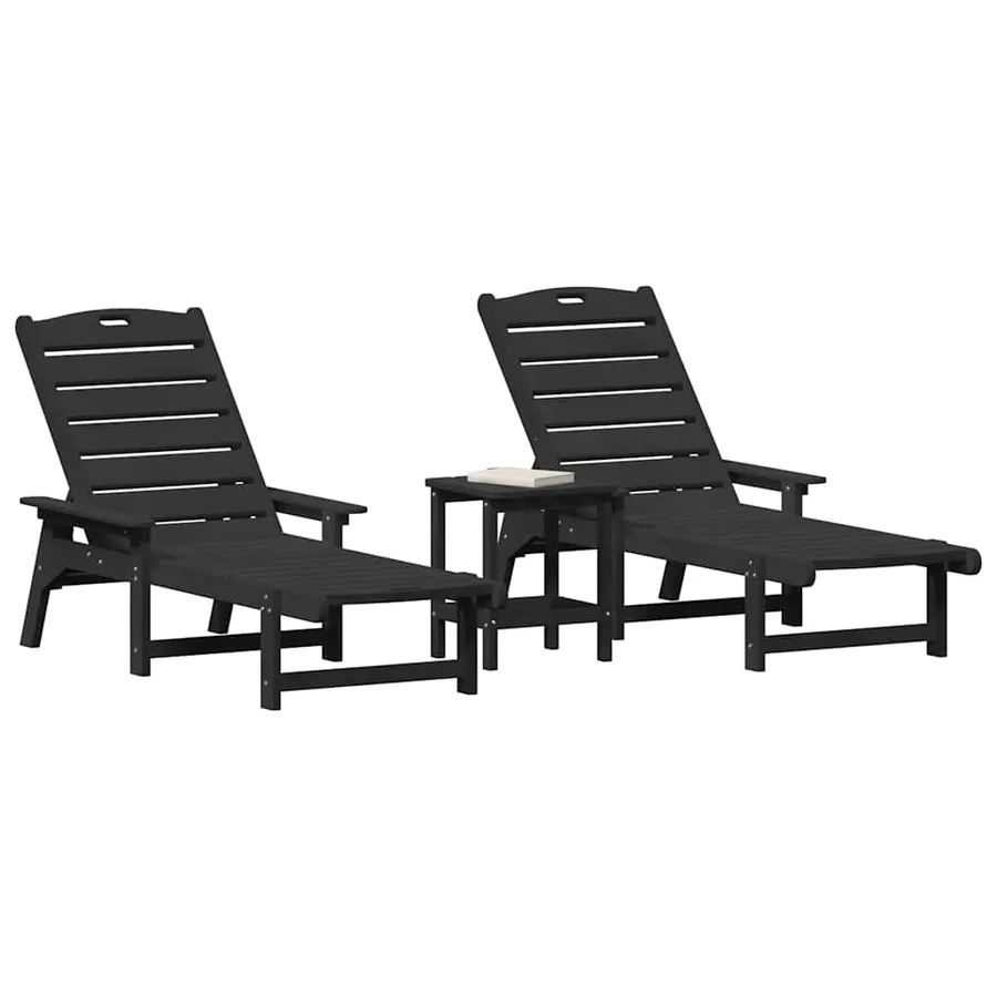 Transat 3 pcs Blanc Polyéthylène - 39
