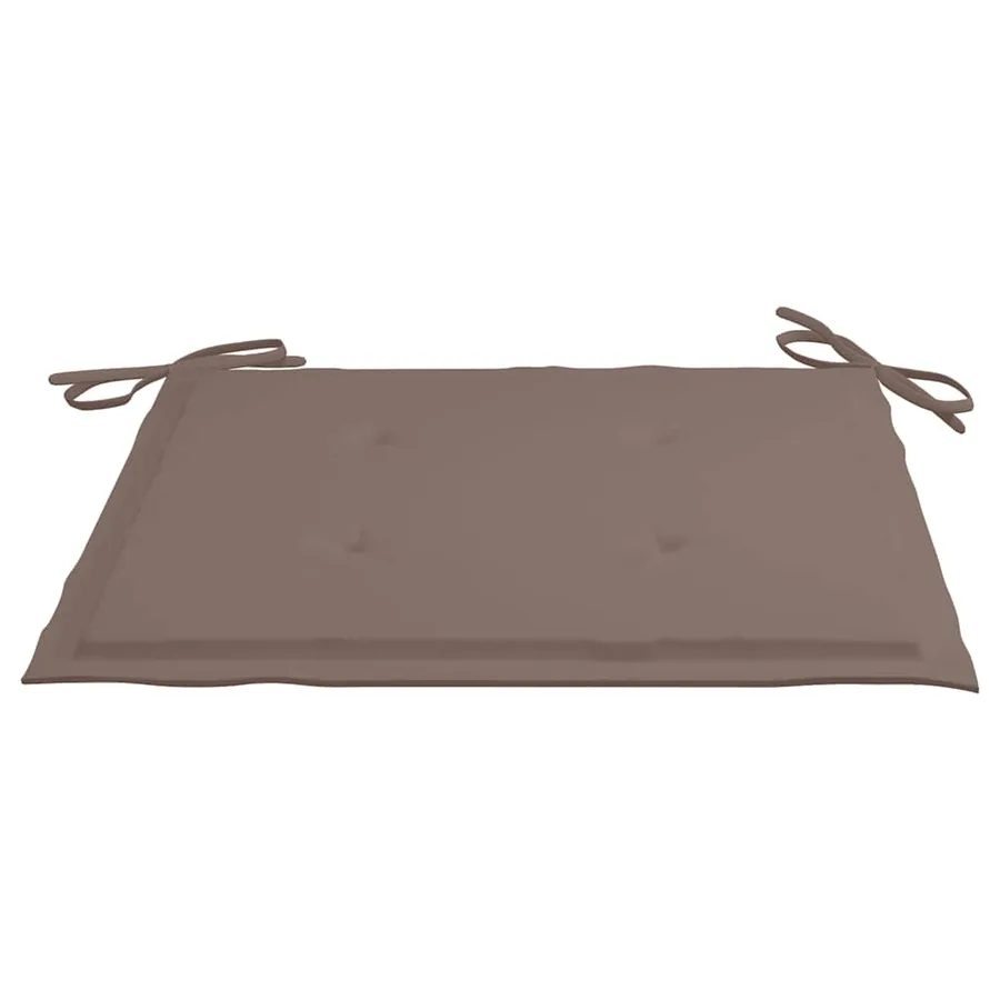 Chaises de jardin avec table à thé et coussins Acacia solide - 10