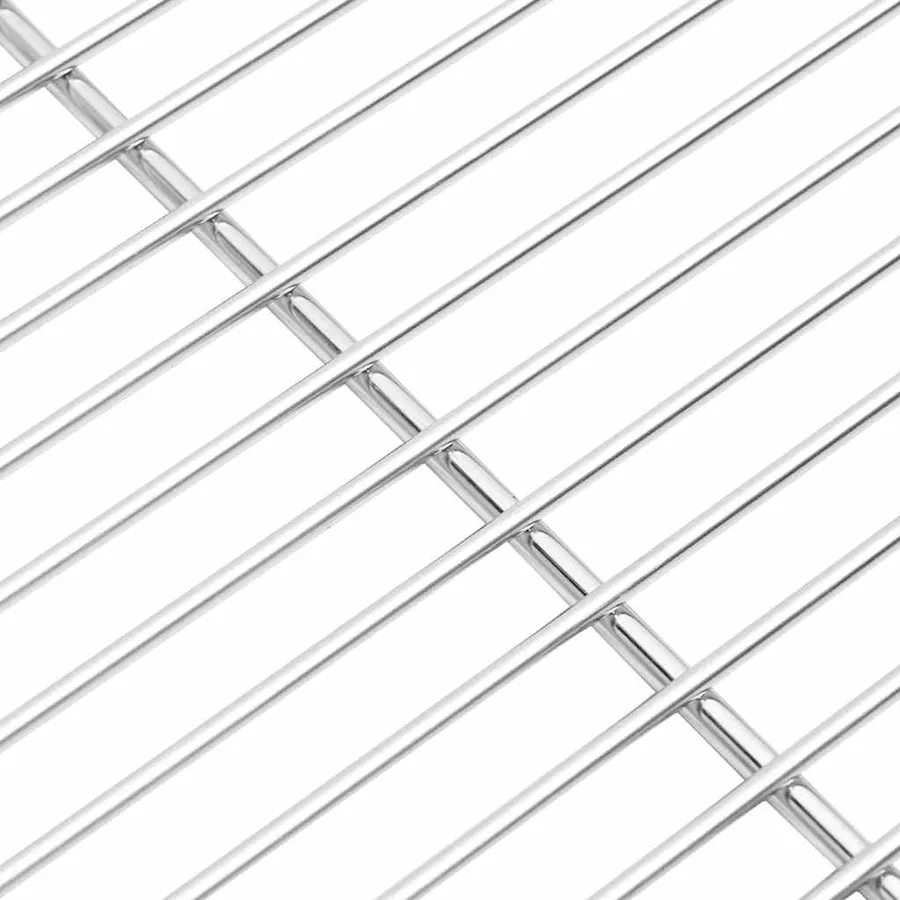 Grille de barbecue Argenté 60 x 40 cm Acier inoxydable - 4