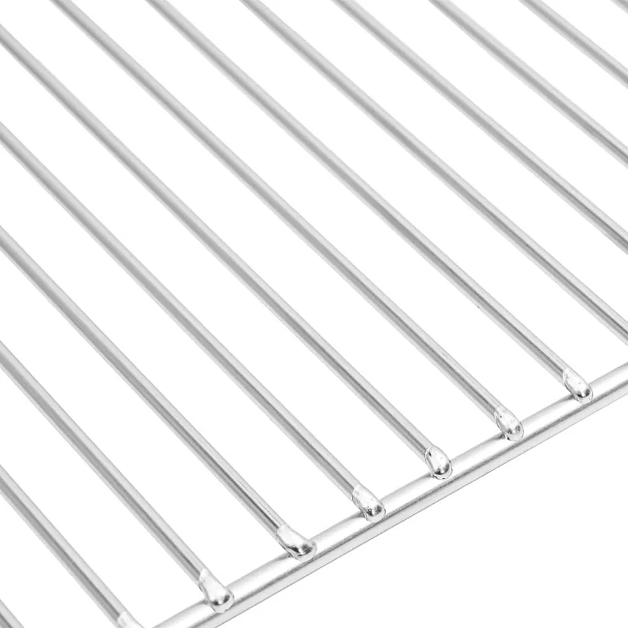Grille de barbecue Argenté 60 x 40 cm Acier inoxydable - 5