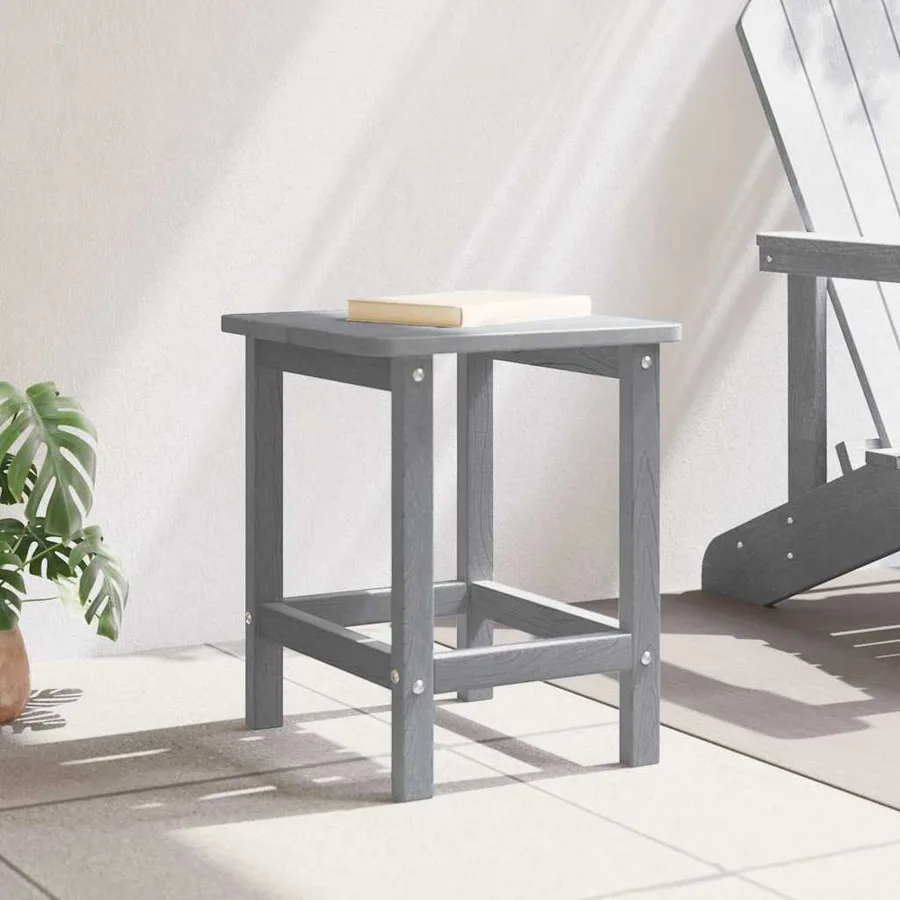 Table d'appoint Gris clair 38 x 38 x 46 cm Polyéthylène - 4