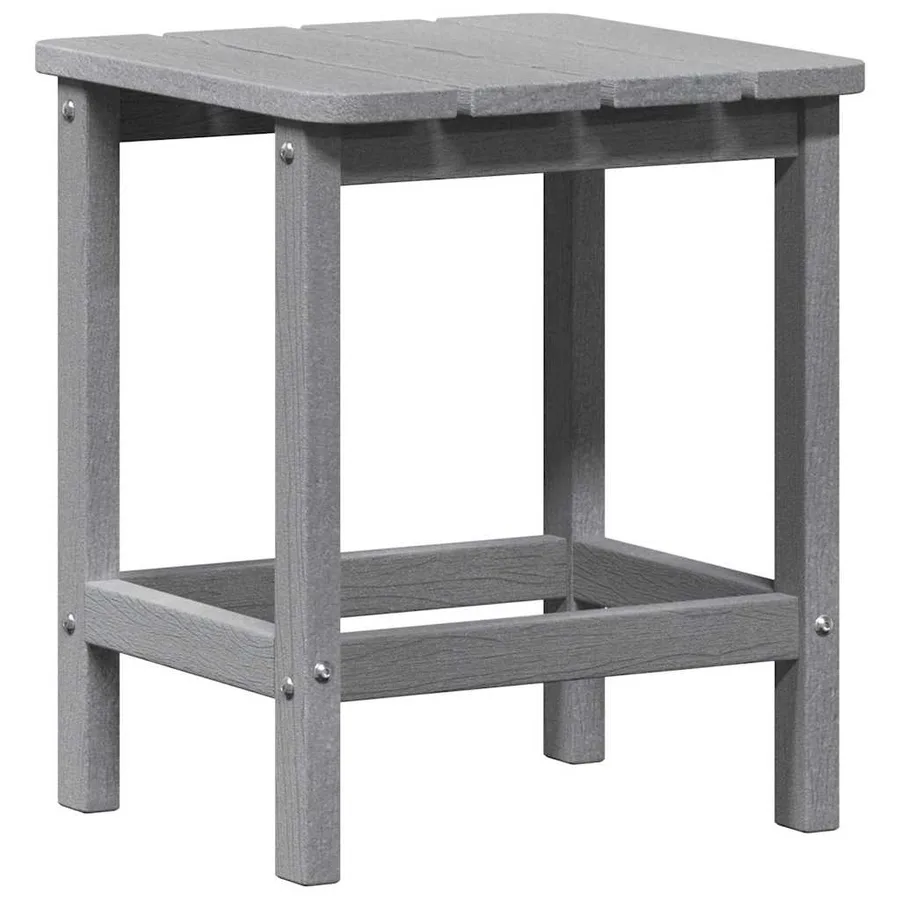 Table d'appoint Gris clair 38 x 38 x 46 cm Polyéthylène - 7