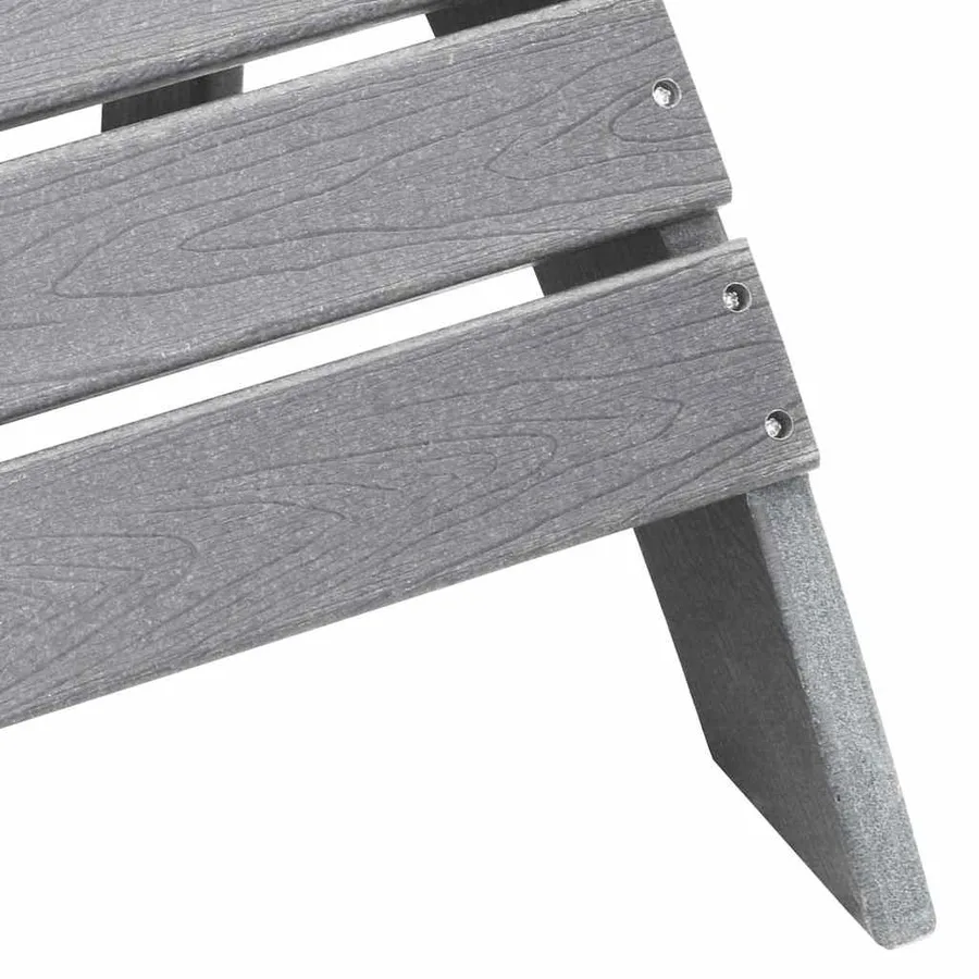 Chaise de jardin 3 pcs Gris clair Polyéthylène - 7
