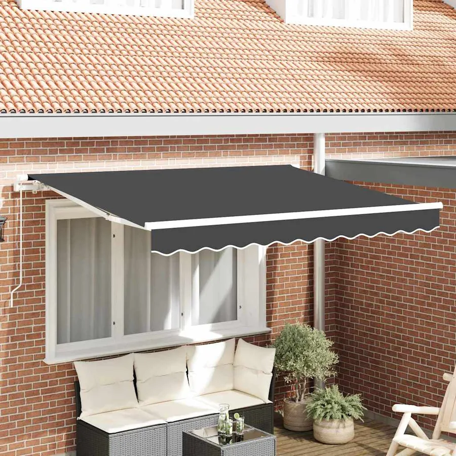 Toile de rechange pour auvent Anthracite 2,5 x 2 m Polyester