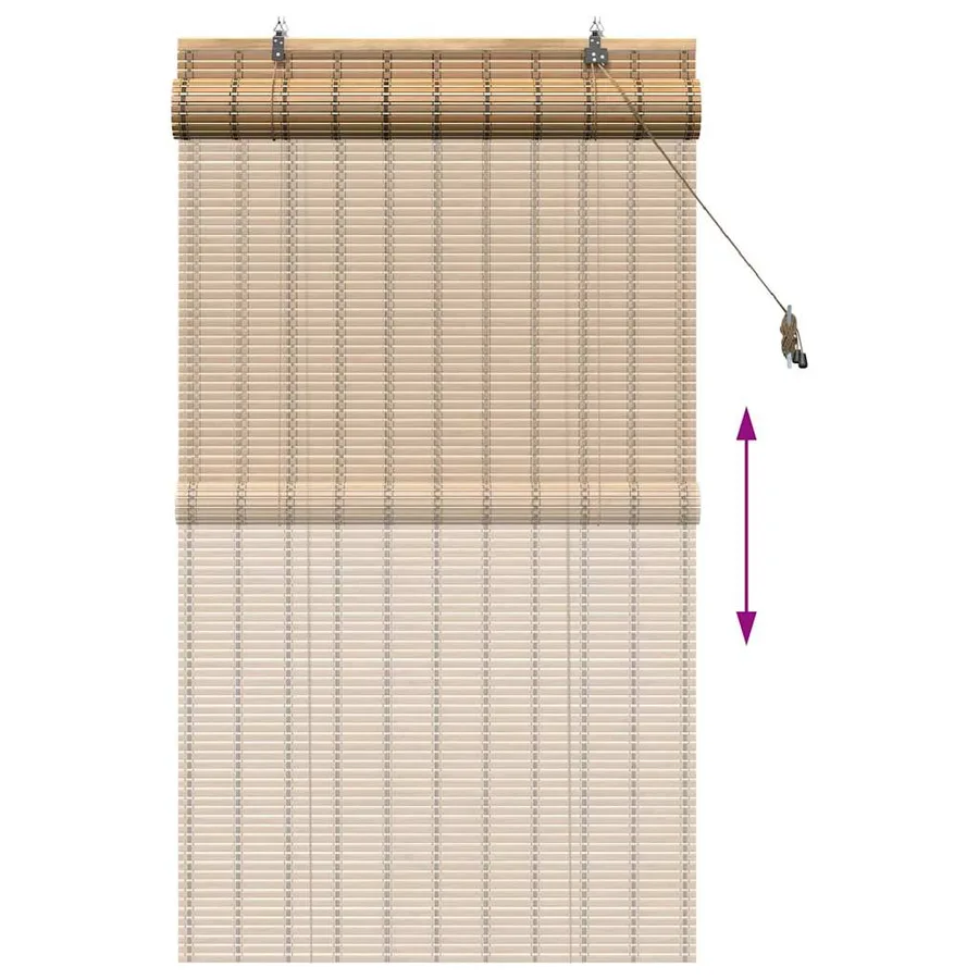 Store enrouleur Nature 80 x 160 cm Bambou - 13