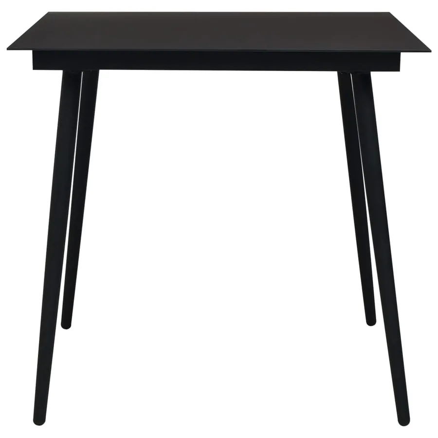 Ensemble à manger d'extérieur 5 pcs résine tressée et verre - 4