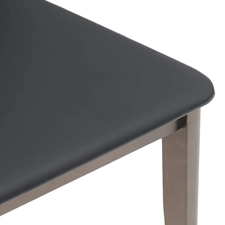 Chaises à manger coussins 2 pcs marron bois massif caoutchouc - 8