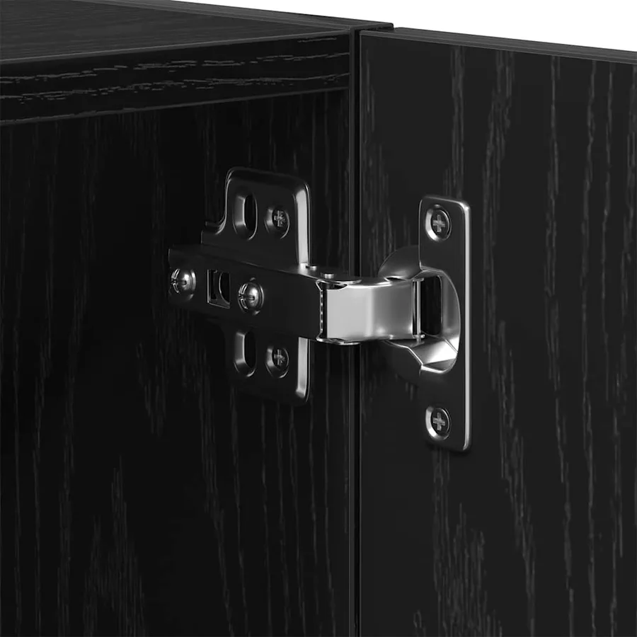 Meuble mural Chêne noir 60 x 30 x 60 cm Bois d'ingénierie - 10