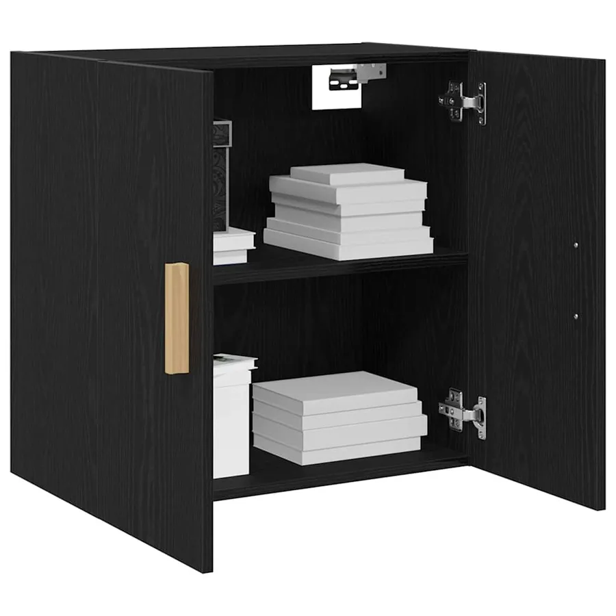 Meuble mural Chêne noir 60 x 30 x 60 cm Bois d'ingénierie - 3