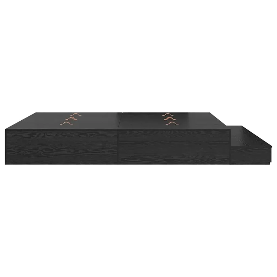 Cadre de lit avec rangement Chêne noir 180 cm Bois d'ingénierie - 7