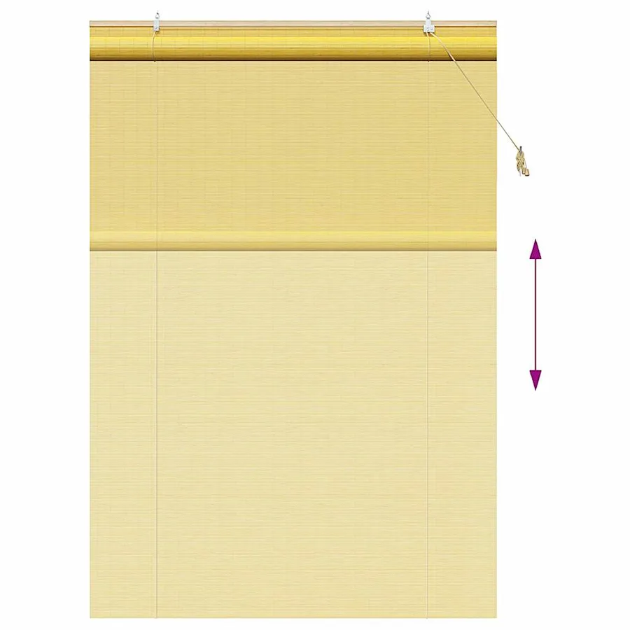 Store enrouleur Jaune 140 x 220 cm Bambou - 13