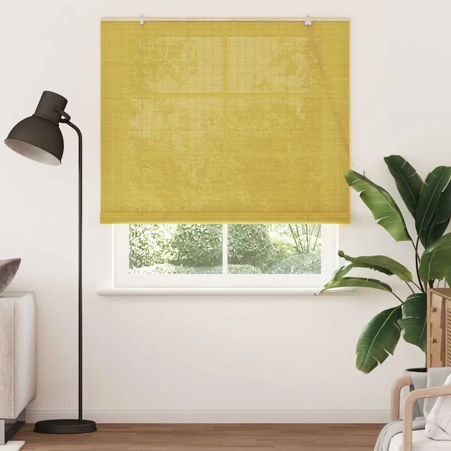 Store enrouleur Jaune 140 x 220 cm Bambou - 3