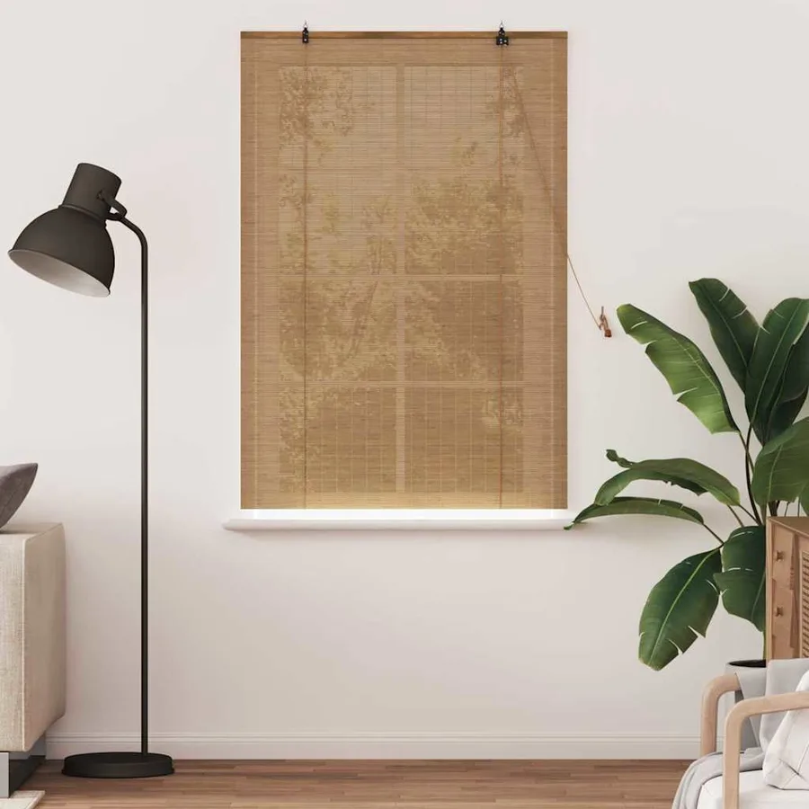 Store enrouleur Marron 120 x 160 cm Bambou - 3