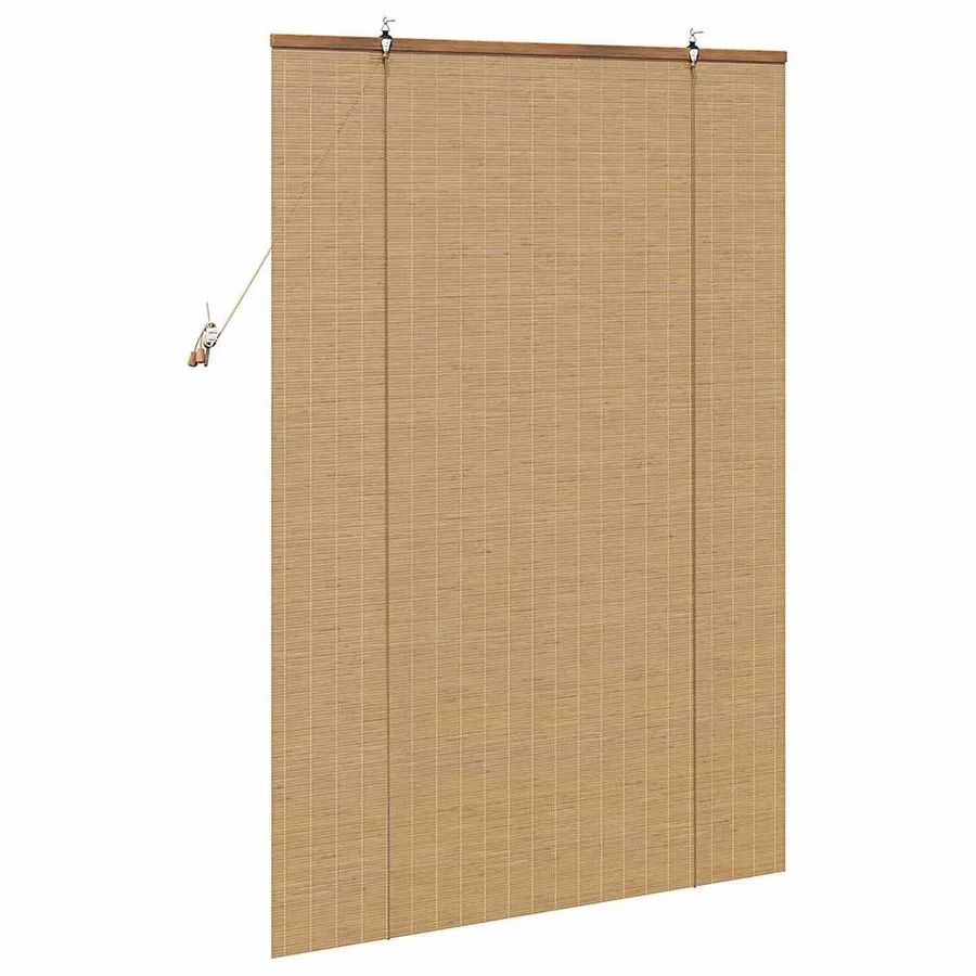 Store enrouleur Marron 120 x 160 cm Bambou - 5