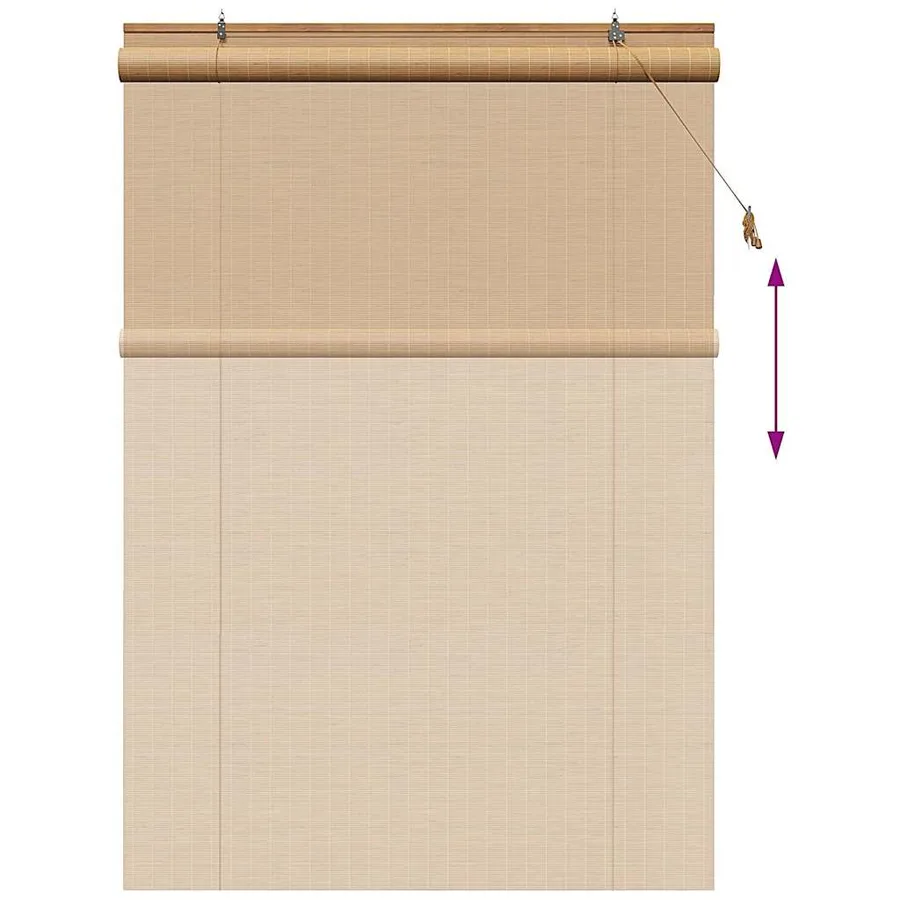 Store enrouleur Marron 150 x 220 cm Bambou - 13