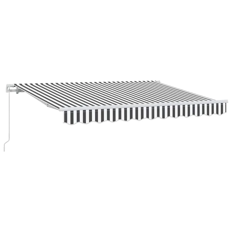 Auvent Rétractable Anthracite 350 x 200 cm tissu - 2