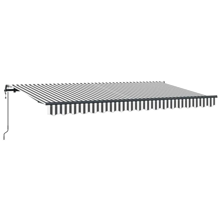 Auvent Rétractable Anthracite 400 x 200 cm tissu - 4
