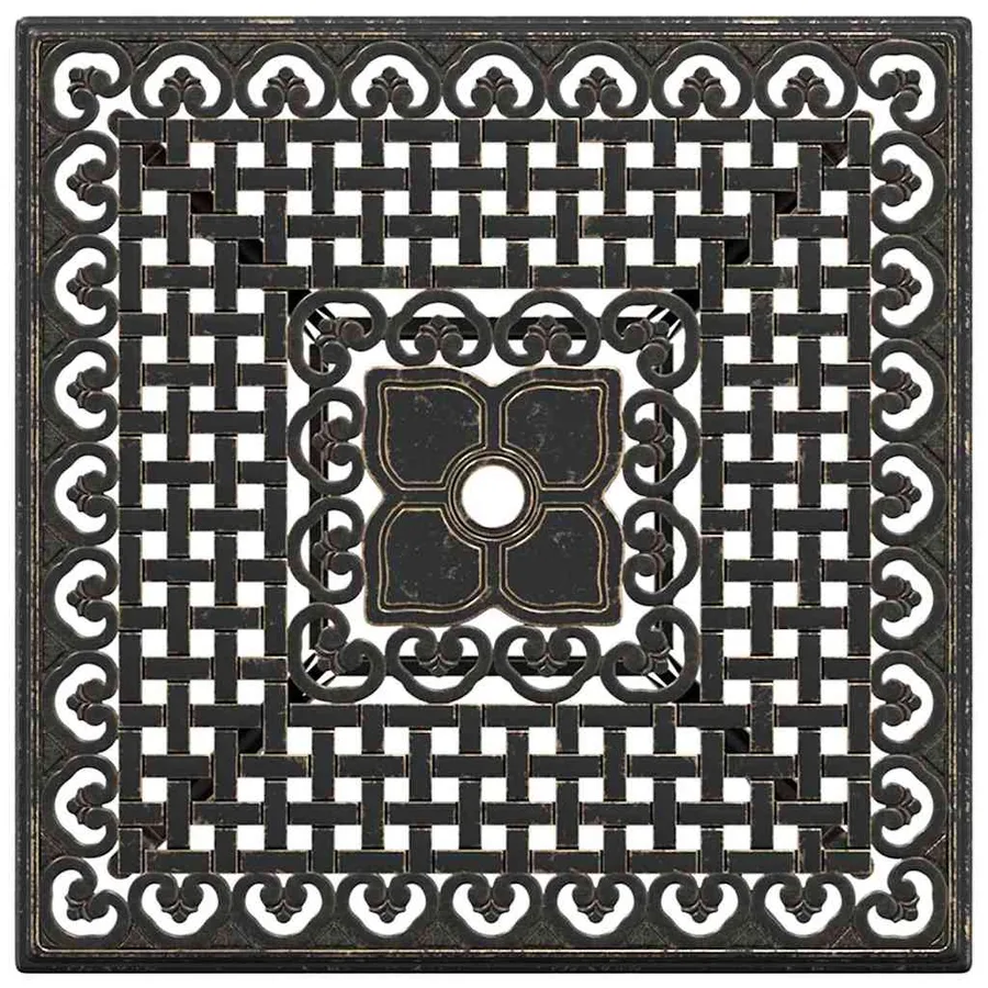 Ensemble de tables de jardin 5 pcs Bronze Aluminium coulé - 8