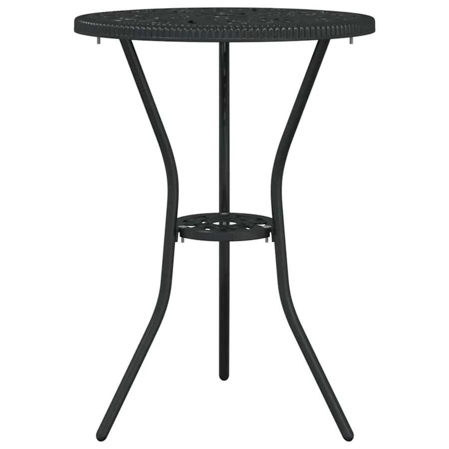 Ensemble bistro de jardin 3 pcs Noir Aluminium - 5