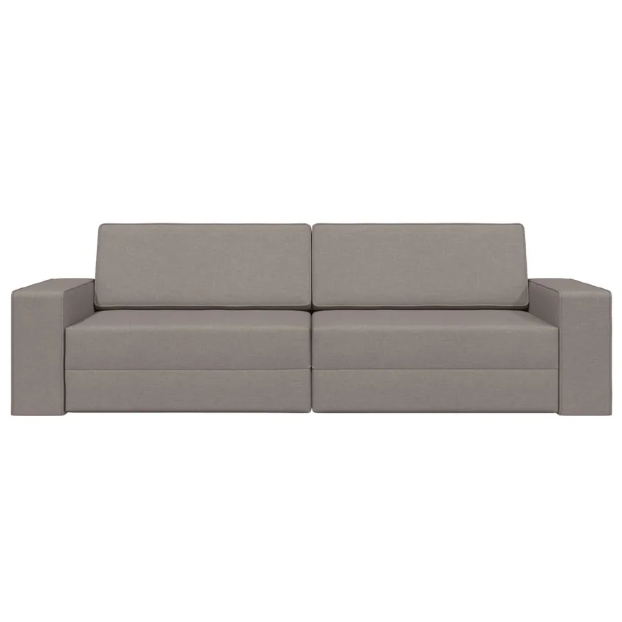 Canapé-Lit Taupe 245 x 78 x 77 cm tissu - 5
