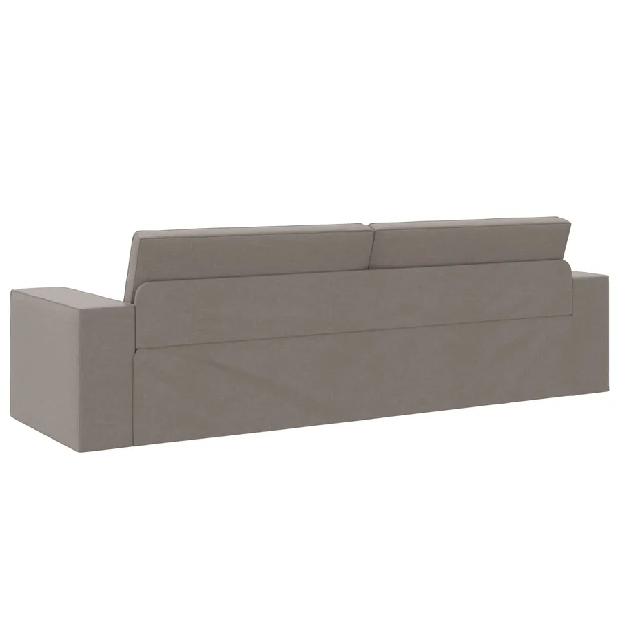 Canapé-Lit Taupe 245 x 78 x 77 cm tissu - 7