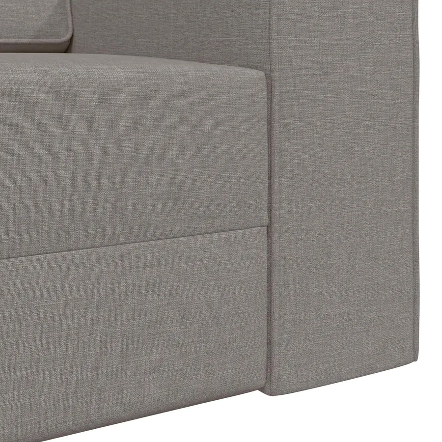 Canapé-Lit Taupe 245 x 78 x 77 cm tissu - 9