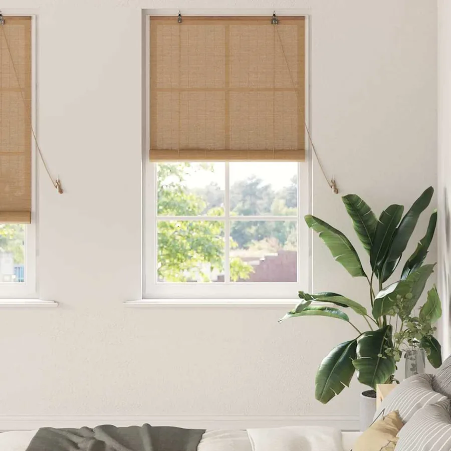Store enrouleur Marron 80 x 220 cm Bambou