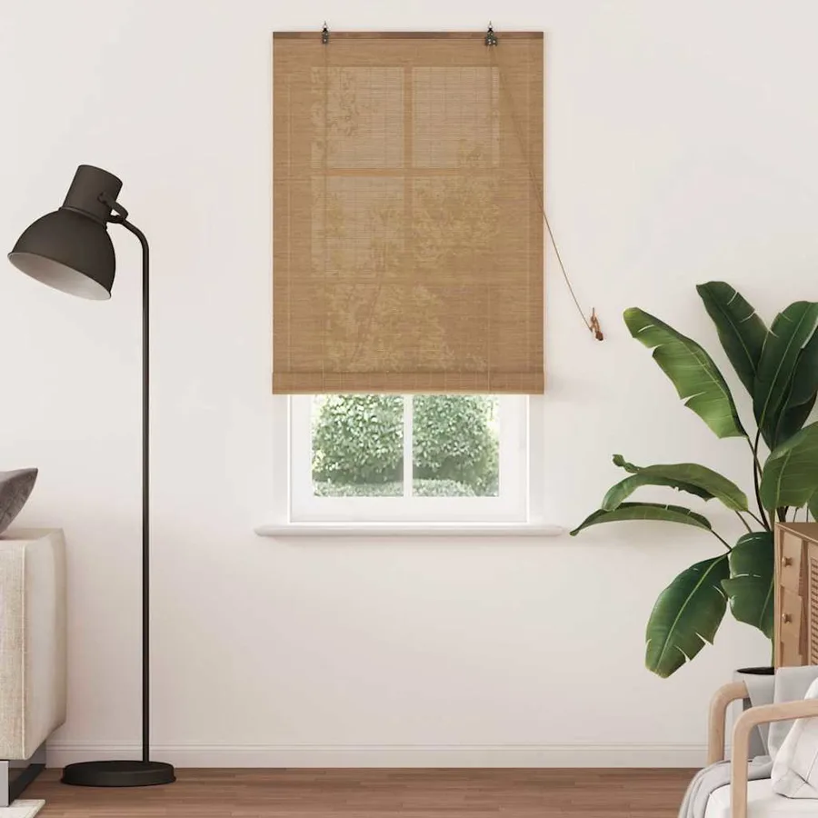 Store enrouleur Marron 80 x 220 cm Bambou - 3