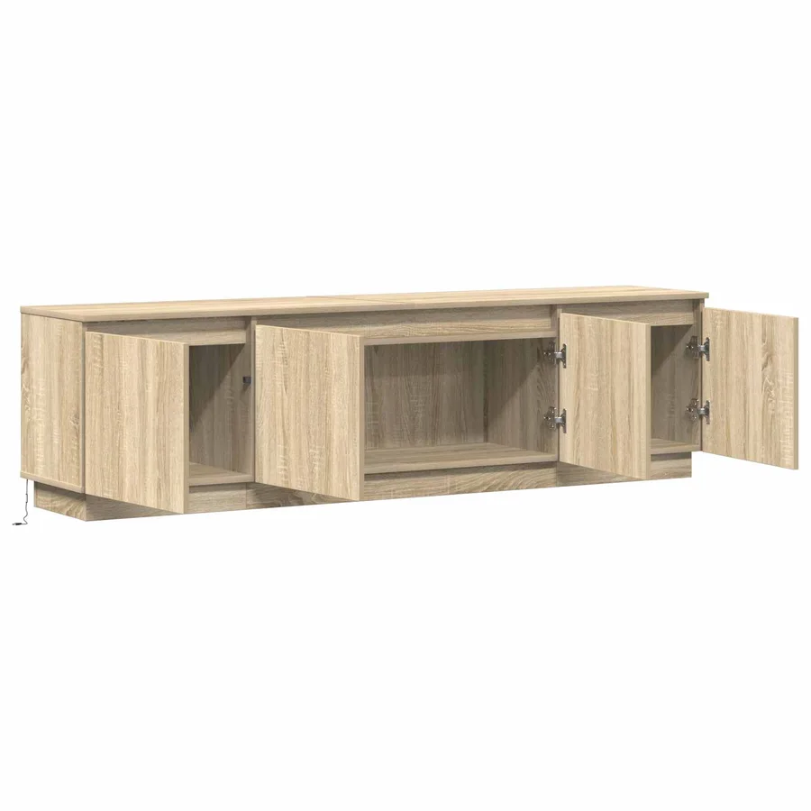 Meuble TV Chêne Sonoma 180 x 38 x 49 cm Bois d'ingénierie - 6