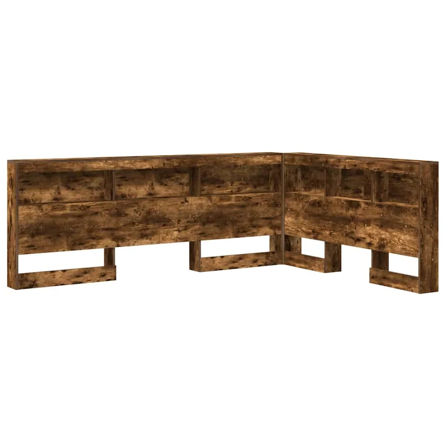Tête de lit de rangement Chêne fumé 135 cm Bois d'ingénierie - 2