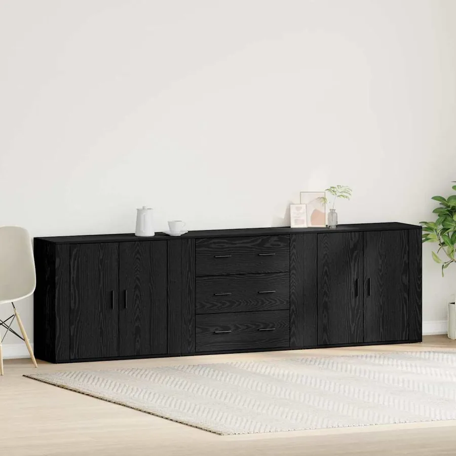Buffet Chêne noir 240 x 33 x 70 cm Bois d'ingénierie