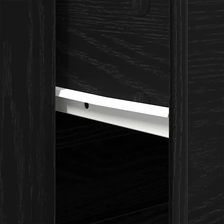 Buffet Chêne noir 240 x 33 x 70 cm Bois d'ingénierie - 11