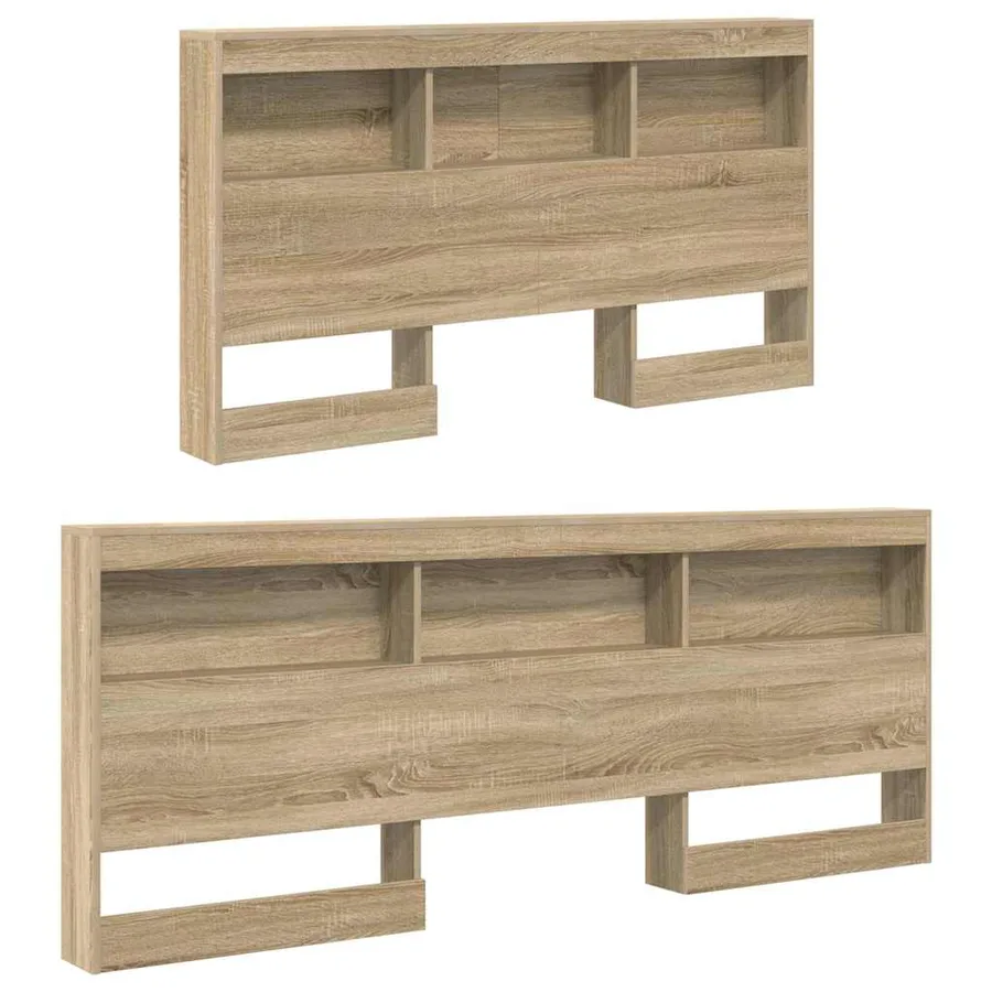 Tête de lit de rangement Chêne Sonoma 135 cm Bois d'ingénierie - 5