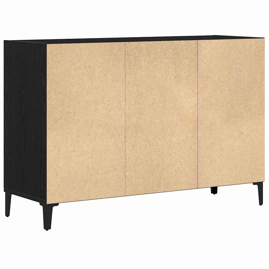 Buffet Chêne noir 103,5 x 35 x 70 cm Bois d'ingénierie - 5
