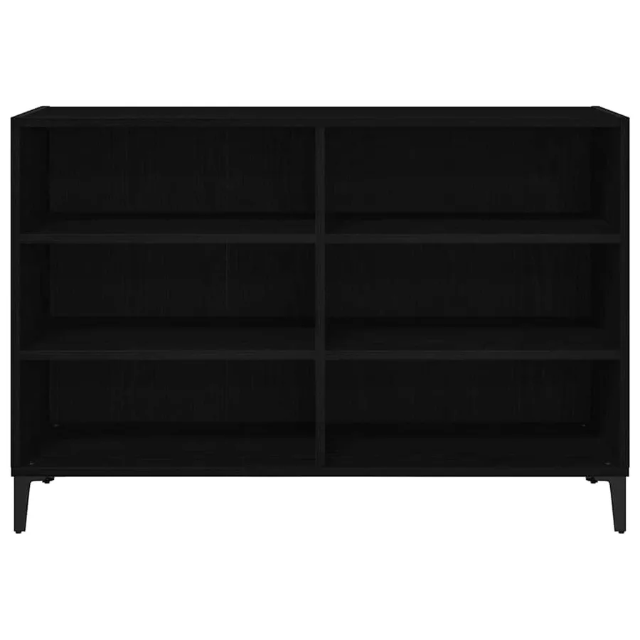 Buffet Chêne noir 103,5 x 35 x 70 cm Bois d'ingénierie - 6
