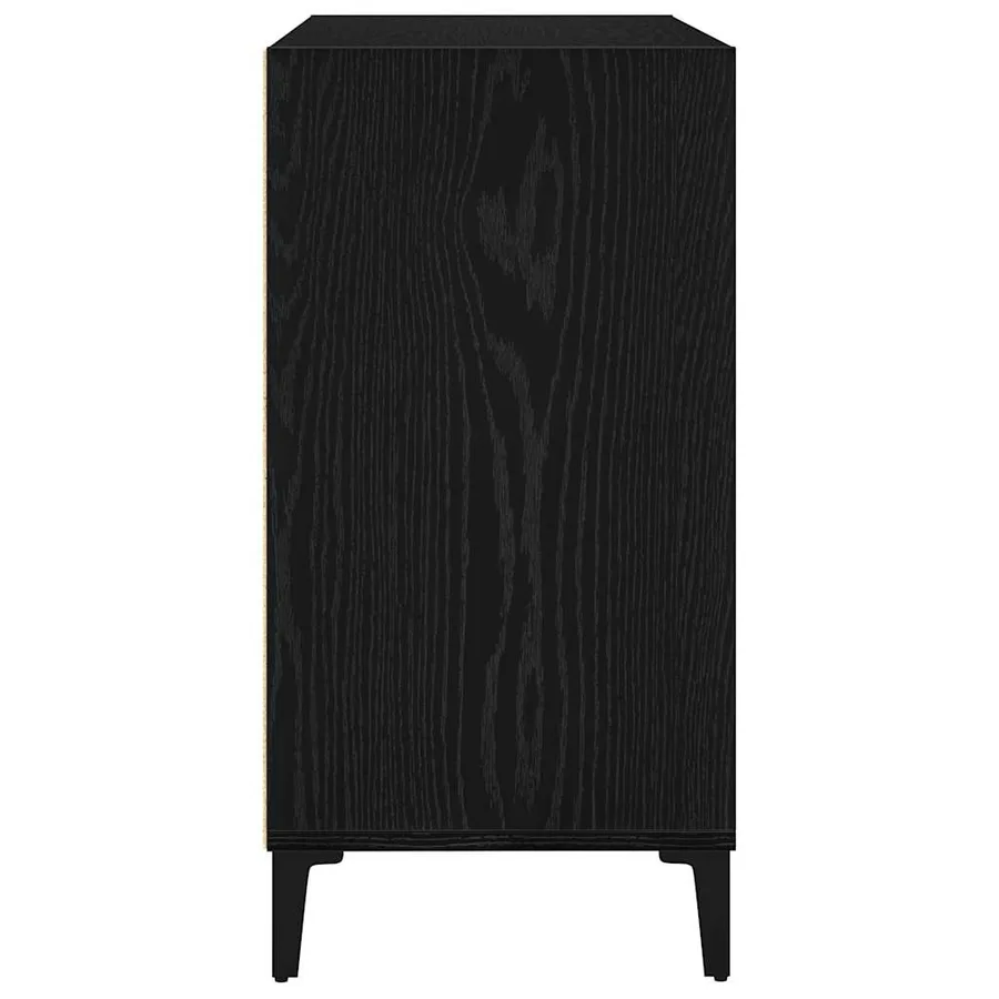 Buffet Chêne noir 103,5 x 35 x 70 cm Bois d'ingénierie - 7
