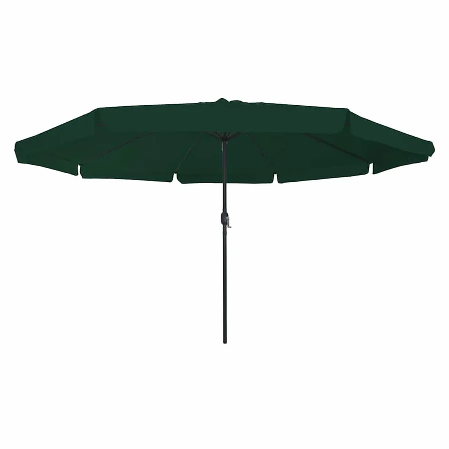 Parasol de jardin Vert 394 x 394 x 248 cm Polyester et Acier - 2