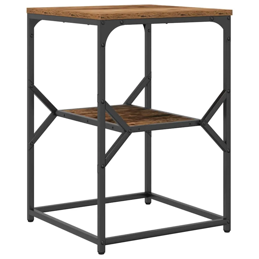 Table d'appoint Bois Ancien 41 x 40 x 60 cm - 2